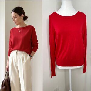 Tristan Italian Yarn Lightweight Crew Sweater S